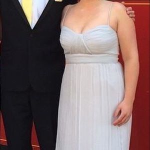 Amsale Grey Size 14 Bridesmaid Dress/ Fancy Dress